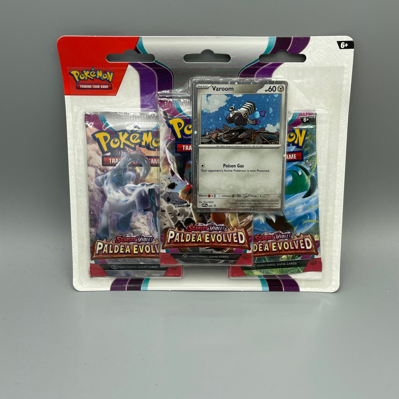 Pokémon Scarlet & Violet Paldea Evolved 3er Blister Varoom Pokemon - Englisch