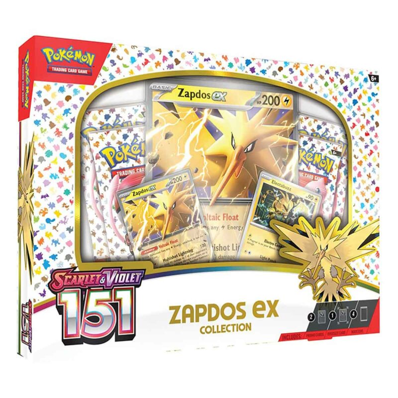 Pokémon Scarlet & Violet Pokémon 151 -  Zapdos EX Box Pokemon - Englisch