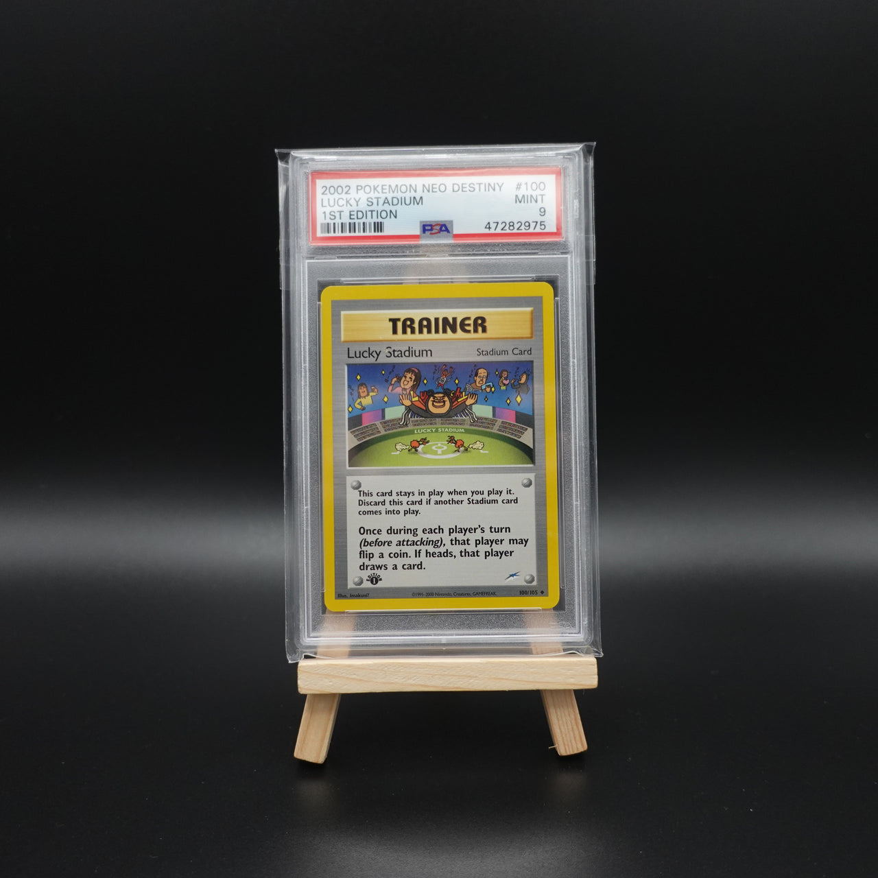Pokémon 2002 Trainer Lucky Stadium Pokemon Neo Destiny 1st Edition #100 PSA 9 - 47282975