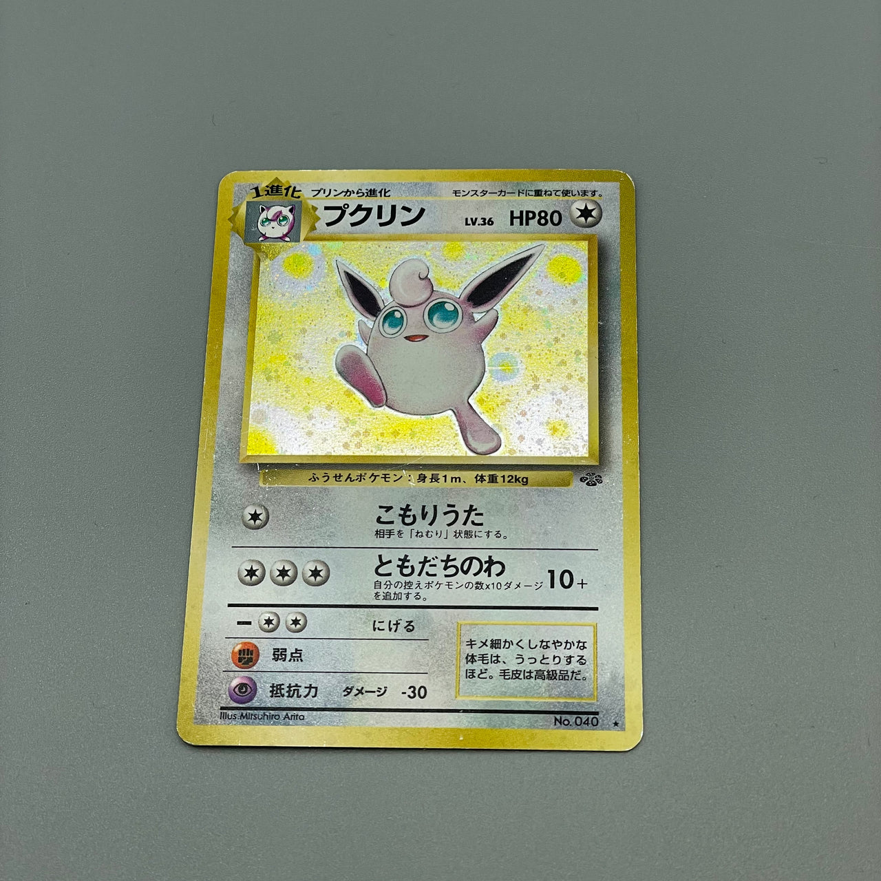 Pokémon Wigglytuff Holo Jungle Japan #040 Klasse C Pokemon TCG