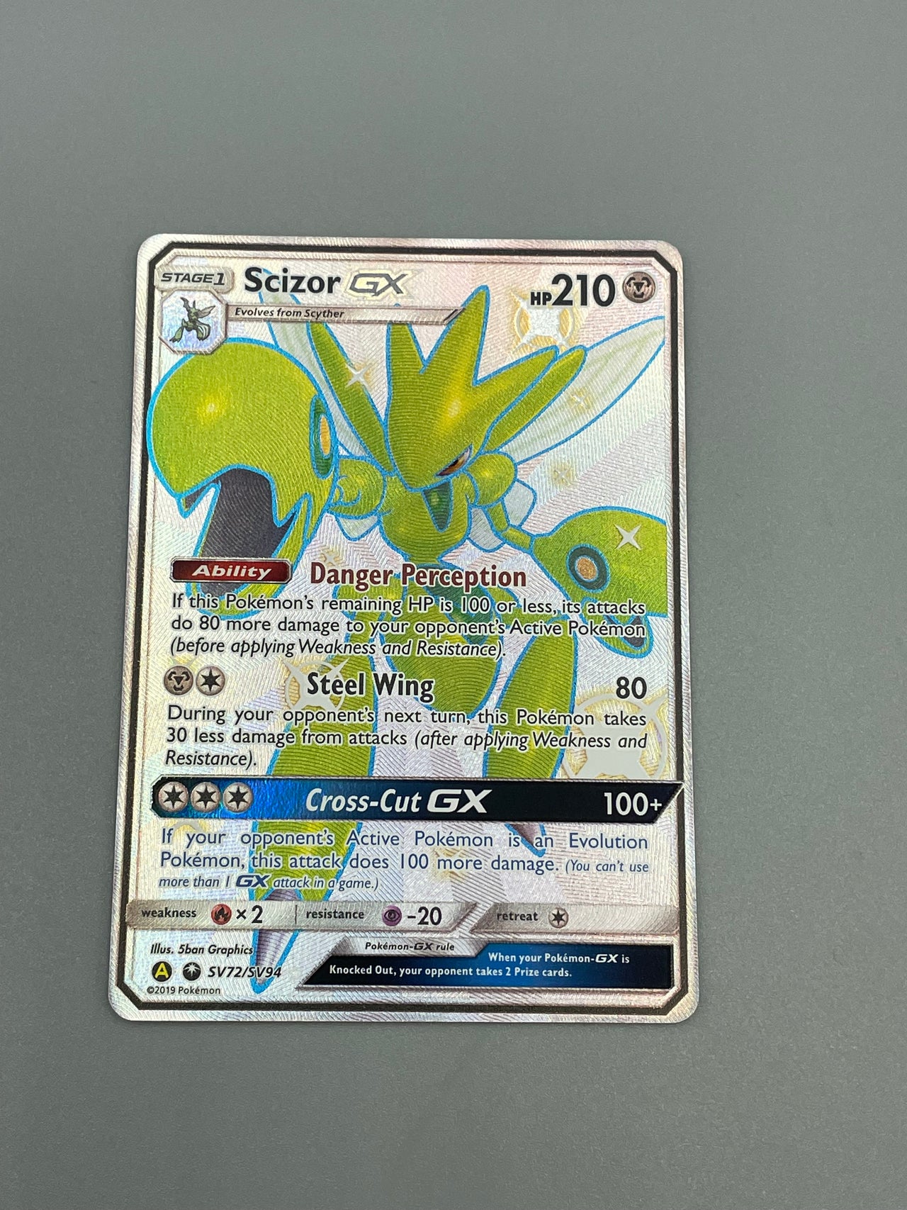 Pokémon Scizor GX - Hidden Fates - #SV72 - Pokemon TCG -  Englisch - Klasse A