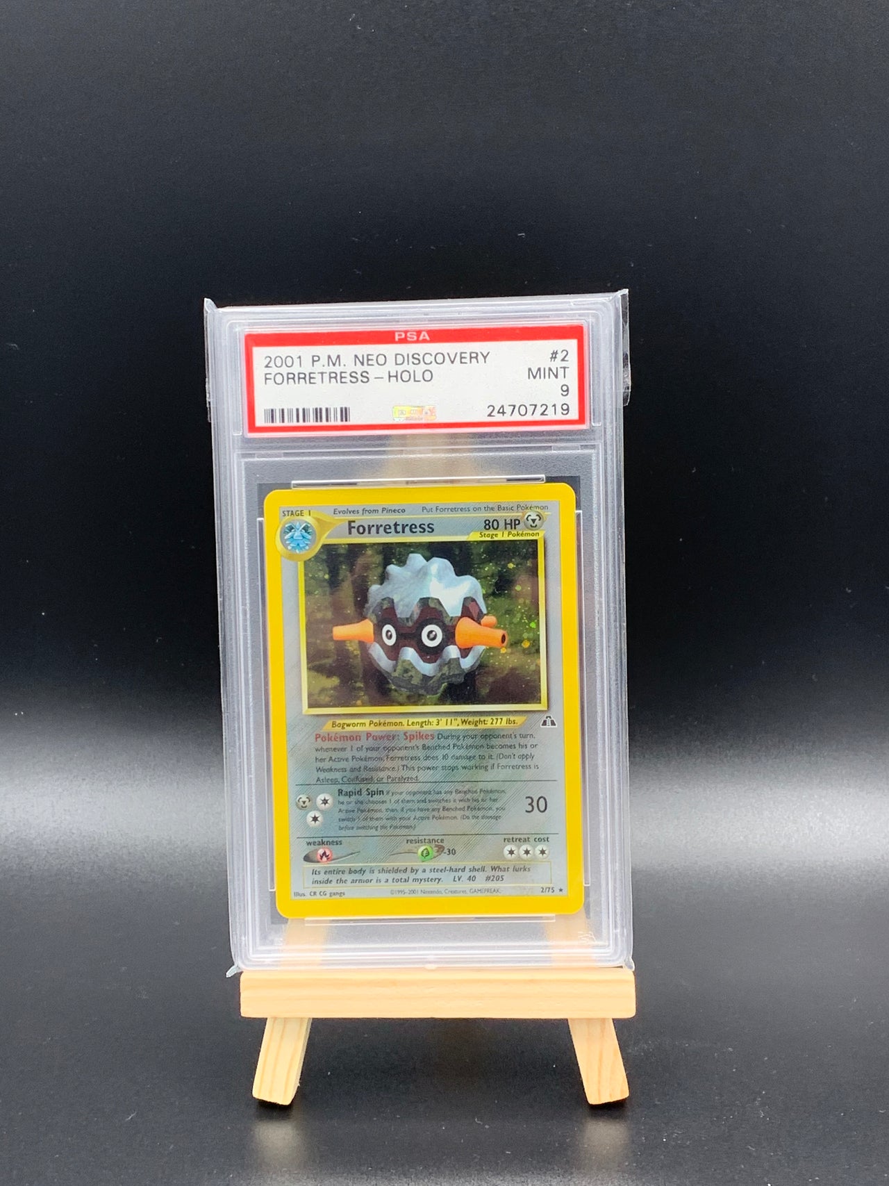 Pokémon 2001 Forretress Holo Pokemon Neo Discovery #2 PSA 9 Mint