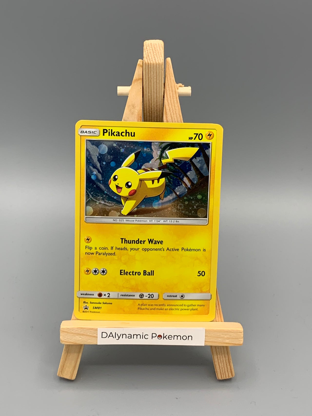 Pokémon Pikachu Promo #SM81 Englisch Pokemon TCG - Klasse A-