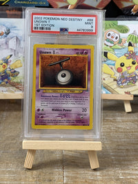 Thumbnail for Pokémon 2002 Unown T Neo Destiny 1st Edition #88 PSA 9 im Shop DAIynmaic Pokemon
