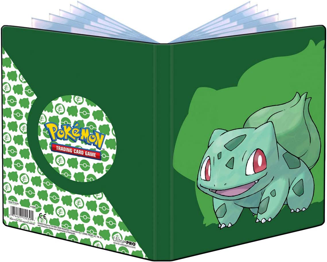 Pokemon Ultra Pro Tauschalbum 4 Pocket Portfolio Bisasam/Bulbasaur Klein für 80 Karten